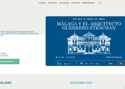 Desarrollador web Wordpress y Woocommerce 5 Colegio de arquitectos de Málaga